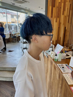 ブルーマッシュヘア