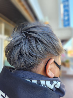 1ブリーチ×グレーカラー