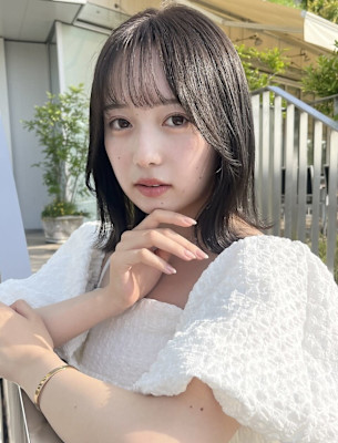 グレージュ/ボブ/顔まわりカット