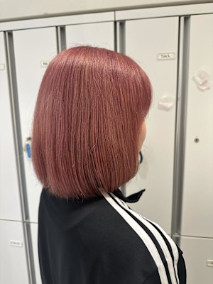 透明感カラー/ブリーチなしWカラー/髪質改善/伊勢原