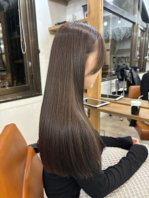 髪質改善/ブラウンベージュ/グレージュ/艶髪/美髪/切りっぱ