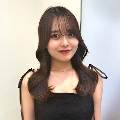 銀座20代30代くびれ顔周りレイヤーカットシースルーバング