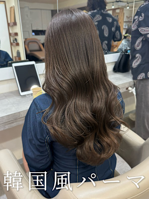 韓国風パーマ/コテ巻き風パーマ/デジタルパーマ/レイヤー