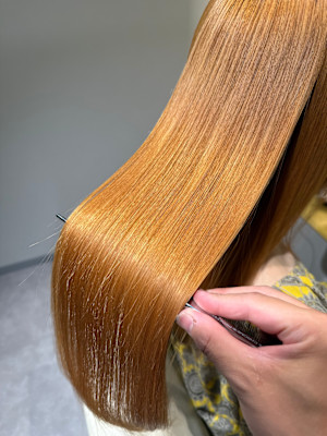 "髪質改善で叶える”ハイトーン艶髪『銀座/個室」