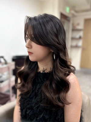 韓国風パーマ/コテ巻き風パーマデジタルパーマ/レイヤー