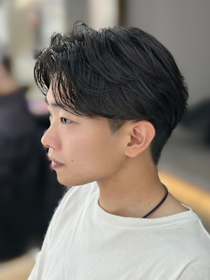 men's/メンズ/ダウンパーマ/黒染め/韓国/白髪染め