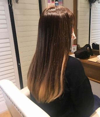 ロング+ベージュインナーカラー