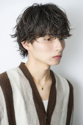 20代30代40代メンズラフニュアンスパーマ【上野】