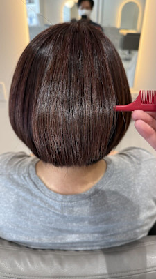 髪質改善縮毛矯正＋髪質改善カラー