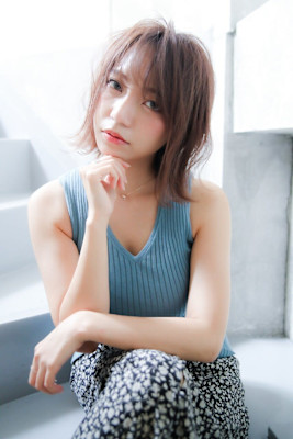 ダークグレージュ×ザックリ束感スタイル♪