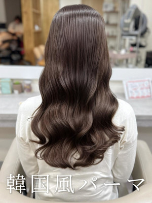 韓国風パーマ/コテ巻き風パーマ/デジタルパーマ/レイヤー