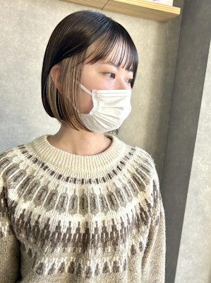 ボブ/インナーグレージュ