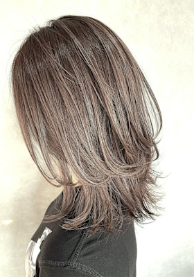 セミディレイヤー/グレージュ/イルミナカラー