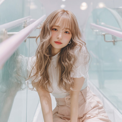 ブリーチ。ミルクティー、