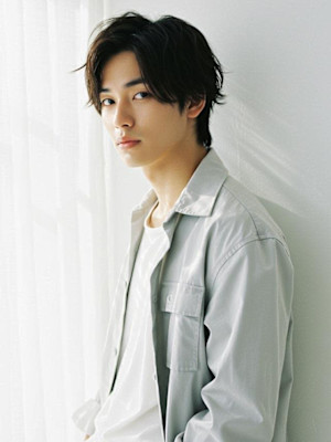 #黒髪メンズ　#ショートレイヤー