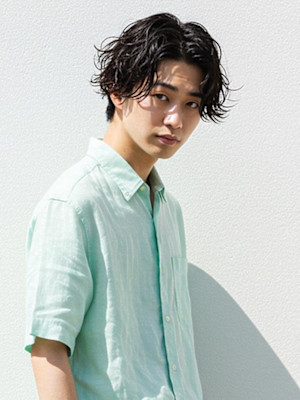 #ニュアンスパーマ　#センターパート