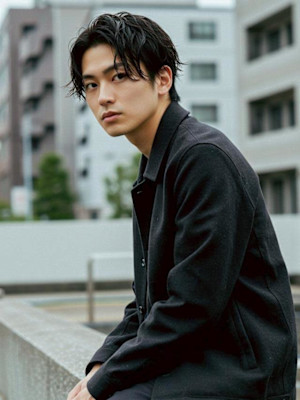 #センターパート　＃メンズパーマ