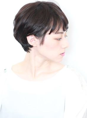 ショート・ボブ/面長/前髪なし/絶壁解消/40代/50代/