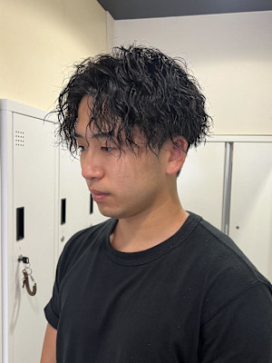 【平山明樹】縦落ちスパイラルパーマ