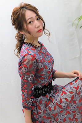 ヘアアレンジ　お呼ばれヘア