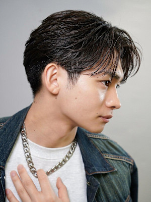 大人毛流れショート/韓流パーマ