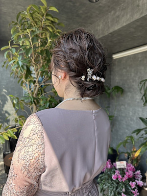 ふわふわシニヨン