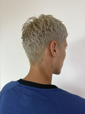 メンズカット/ブリーチ/ホワイト