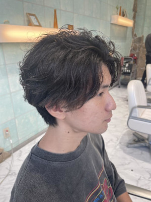 外人風無造作ヘア