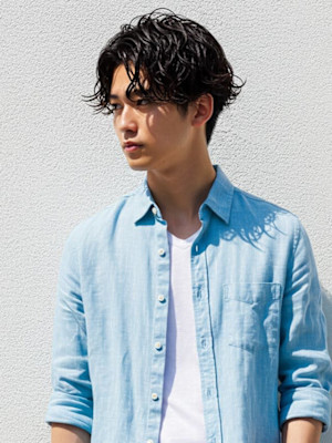 #ニュアンスパーマ　#センターパート