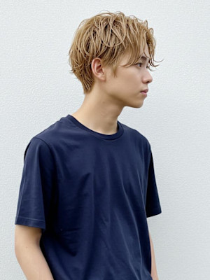 #ブリーチカラー　#メンズカット