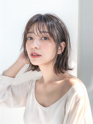 20代30代40代　ニュアンス外ハネ似合わせイメチェン＃60