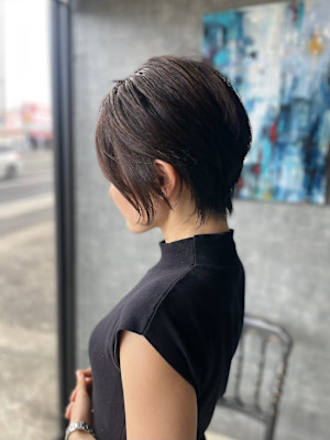 大人かわいい20代30代40代丸みショート