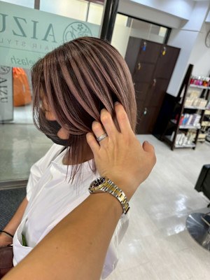 白髪ぼかしハイライト