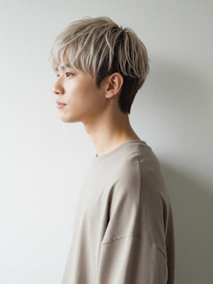 #ダブルカラー　#メンズブリーチカラー