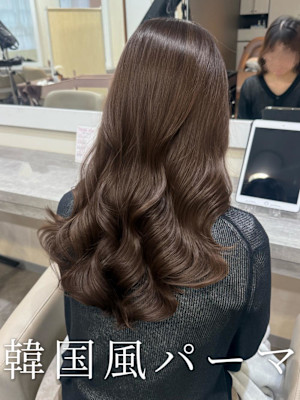 韓国風パーマ/コテ巻き風パーマ/デジタルパーマ/レイヤー
