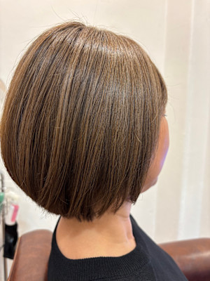 白髪活かし×ボブ