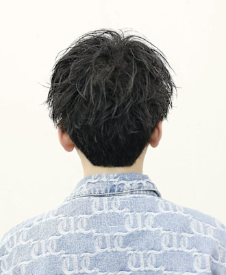 ソフトツイスト アップバング ショート