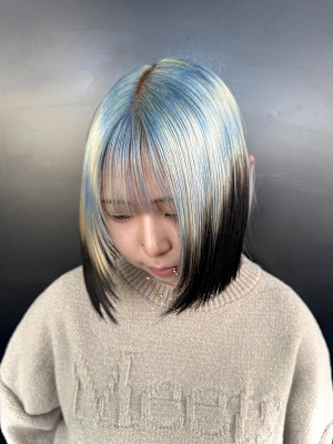 オーダーメイド　ケアブリーチ　デザインカラー　表参道/原宿