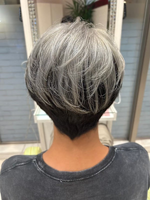 ツーブロック×刈り上げマッシュ