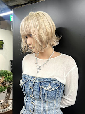 エンドカラー　ケアブリーチ　デザインカラー　表参道/原宿