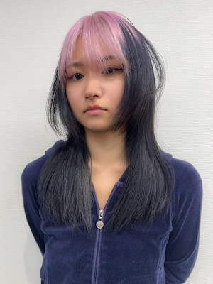 ルーツカラー　ケアブリーチ　デザインカラー　表参道/原宿