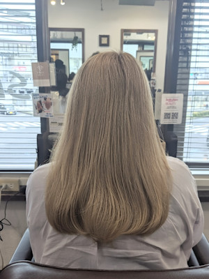 ブリーチなしミルクティー