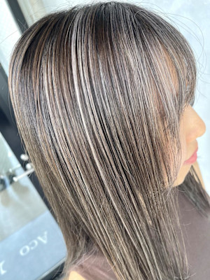 上品ハイライト/細めハイライト/ペールベージュ