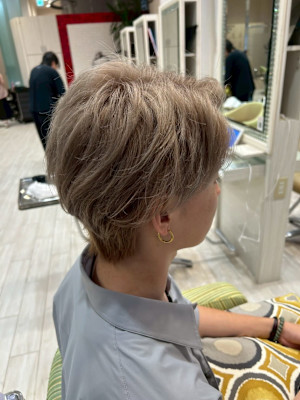 ツーブロック×刈り上げマッシュ