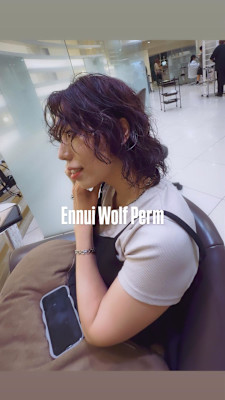 ウルフスパイラルパーマ/ミディアムパーマ