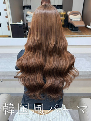 韓国風パーマ/コテ巻き風パーマ/デジタルパーマ/レイヤー