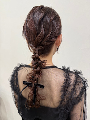 お呼ばれヘア/ヘアアレンジ/ヘアセット/ドレスヘ結婚式ヘア