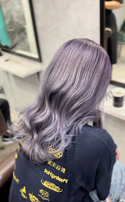 パープルアッシュ×ブリーチ３回