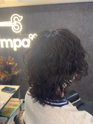 ミディアムウルフ/レトロ/ユニセックス/20代