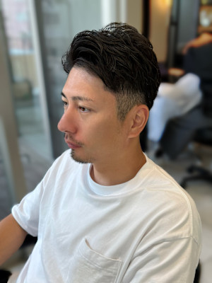 【SPADIC大阪梅田店】メンズ カールツーブロックカット